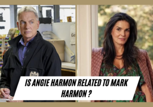 is angie harmon related to mark harmon