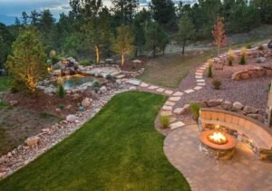 Outdoor Spaces with Landscaping Materials