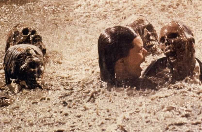 poltergeist pool scene real skeletons