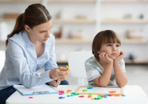 child with expression reflecting adhd