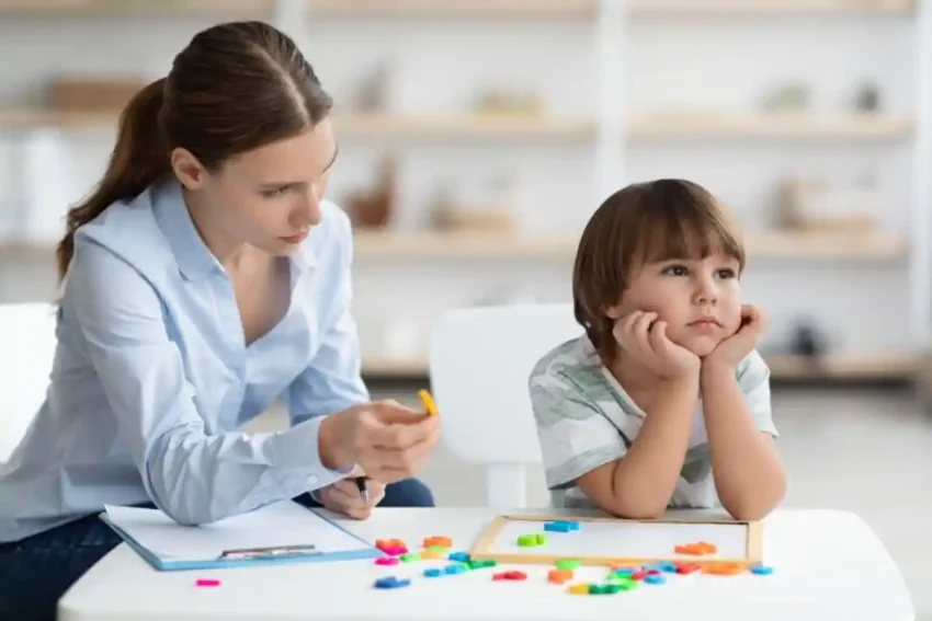 child with expression reflecting adhd