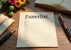 complete funeral checklist