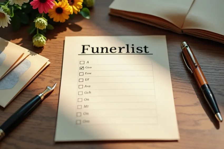 complete funeral checklist