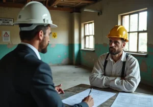 contractors working to remove asbestos