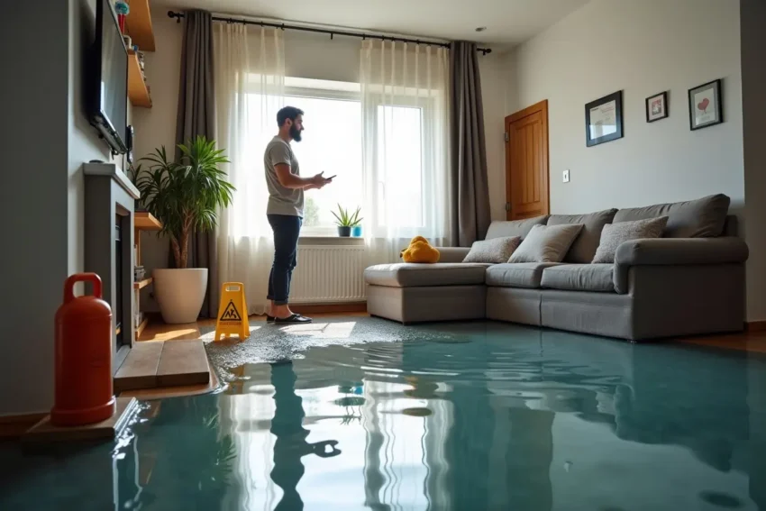 plumbing disaster at home