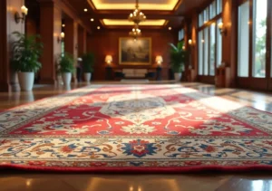 woven carpet for hotels and public spaces