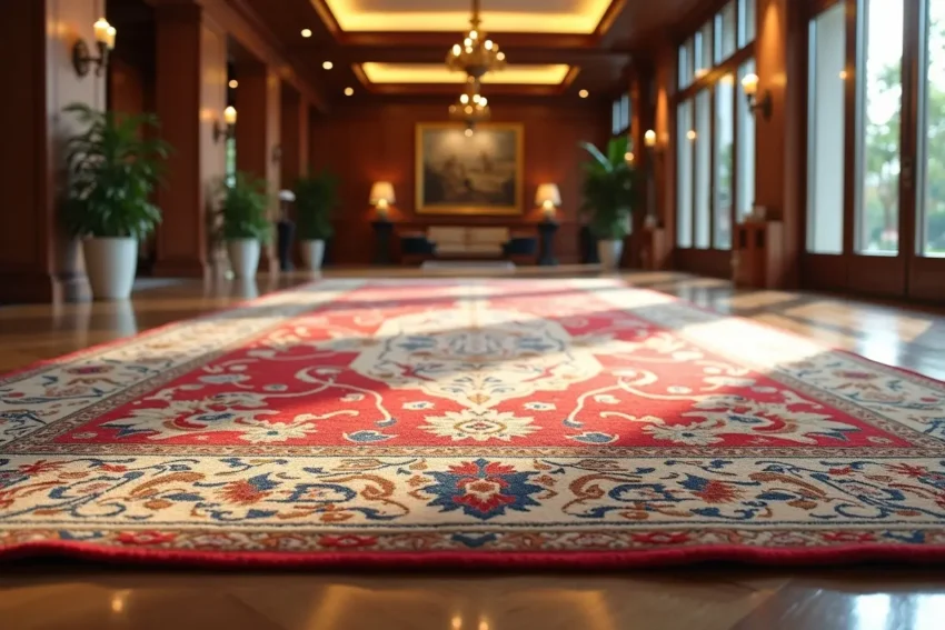 woven carpet for hotels and public spaces