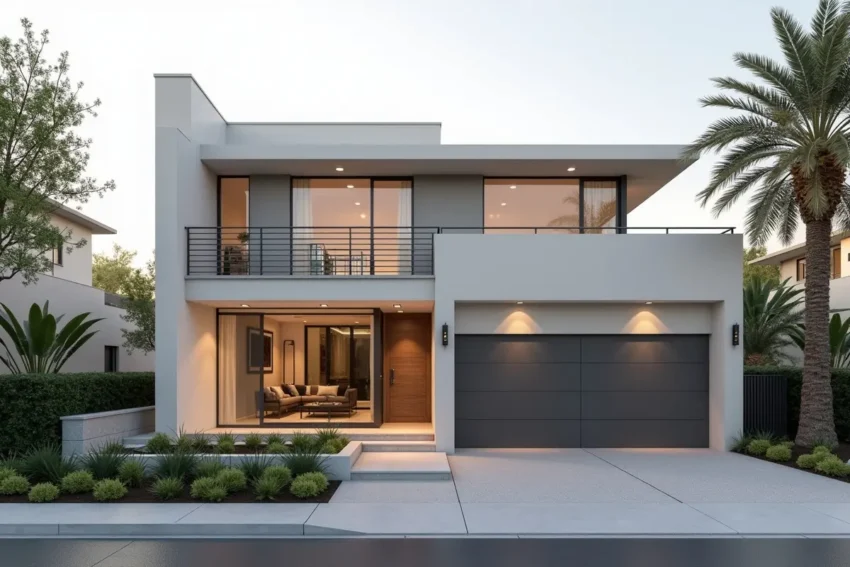 modern home exterior highlighting elegant and functional casement windows design