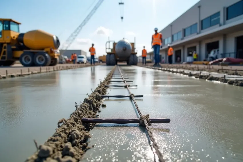 Concrete Floor Slab Construction Process