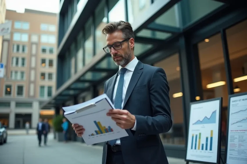 real estate investor assessing key signs to sell commercial property