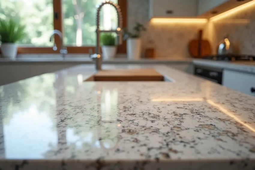 kitchen with granite benchtop