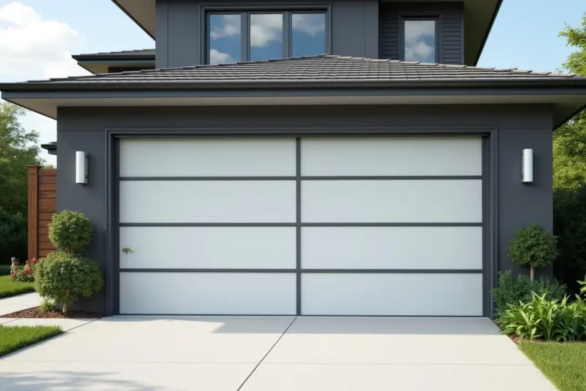 modern insulated garage door improving home energy efficiency and security