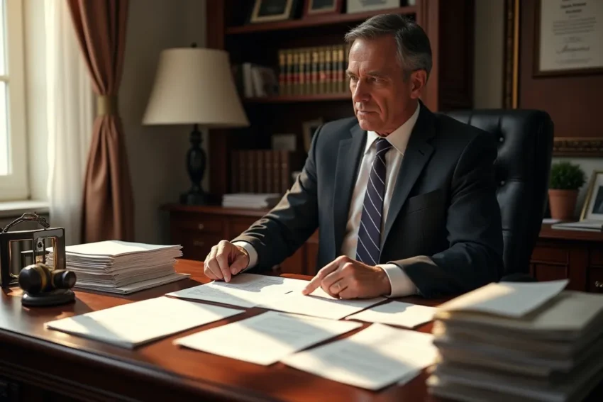 lawyer reviewing crucial evidence to strengthen personal injury case