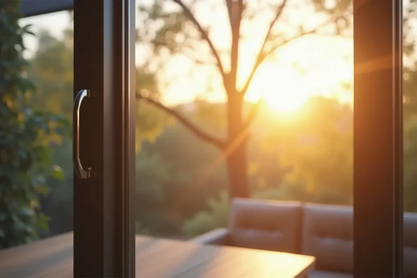 home window with solar tint blocking harmful uv rays effectively