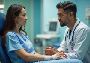 dog bite patient consult to doctor for urgent medical attention