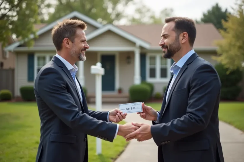 cash home buyer purchasing property quickly for fast hassle free sale