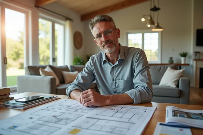 homeowner reviewing benefits of investing in a fully custom-built home