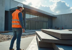 contractor selecting durable materials to future proof modern metal building