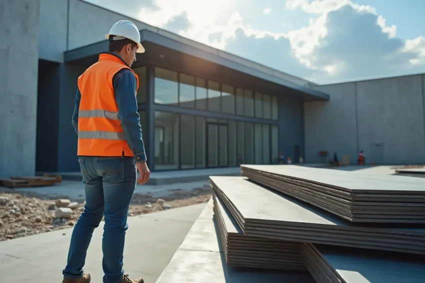 contractor selecting durable materials to future proof modern metal building