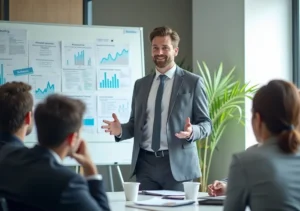 accountant explaining essential services to support growing business needs