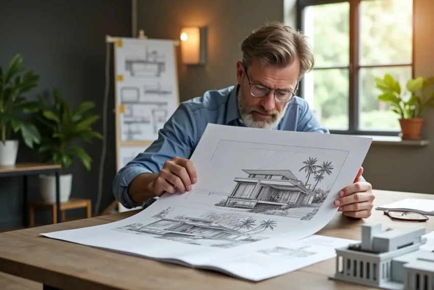 architect designing humidity resistant home features for long lasting comfort