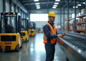 worker selecting efficient material handling equipment for smoother daily operations