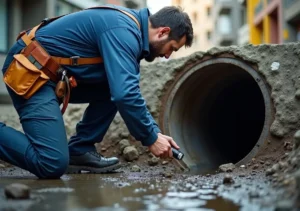 plumber diagnosing common sewer issues to restore quick efficient function