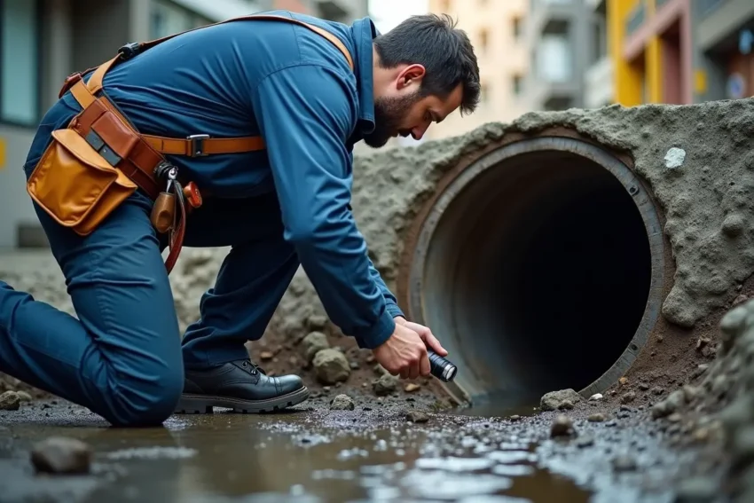 plumber diagnosing common sewer issues to restore quick efficient function