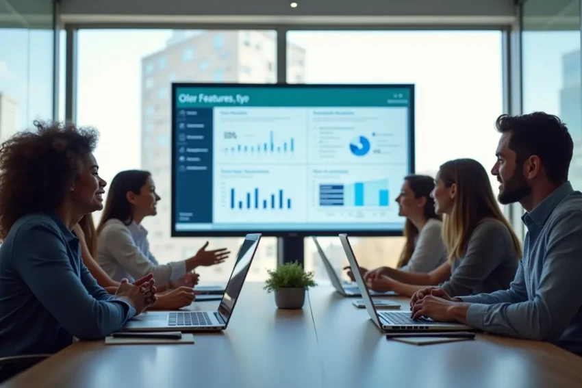 a team of experts brainstorming new ideas