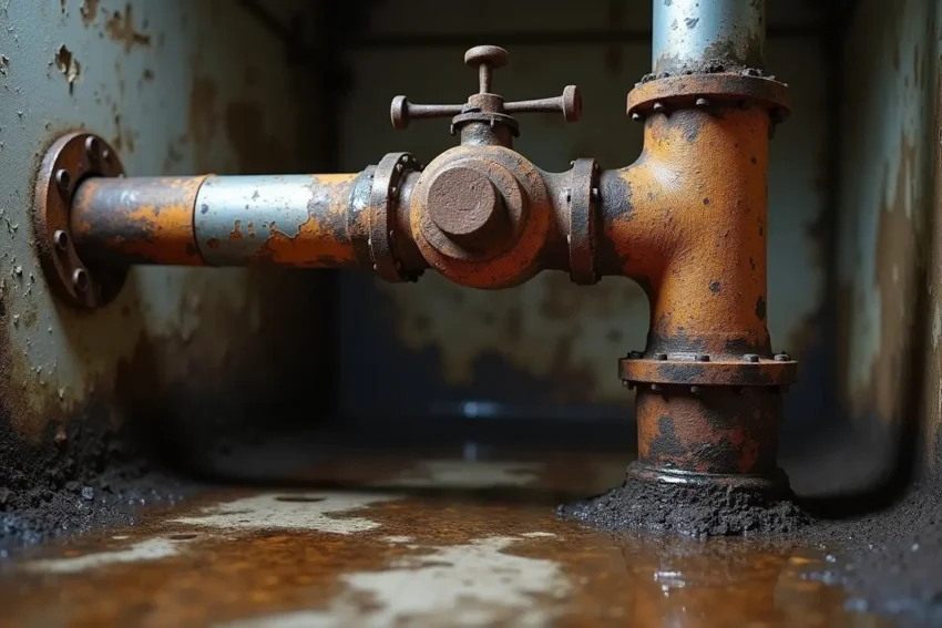 aging plumbing signs indicating when full repipe needed
