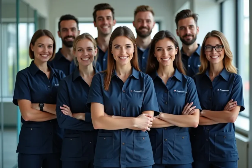 customized branded workwear options enhancing professional team identity