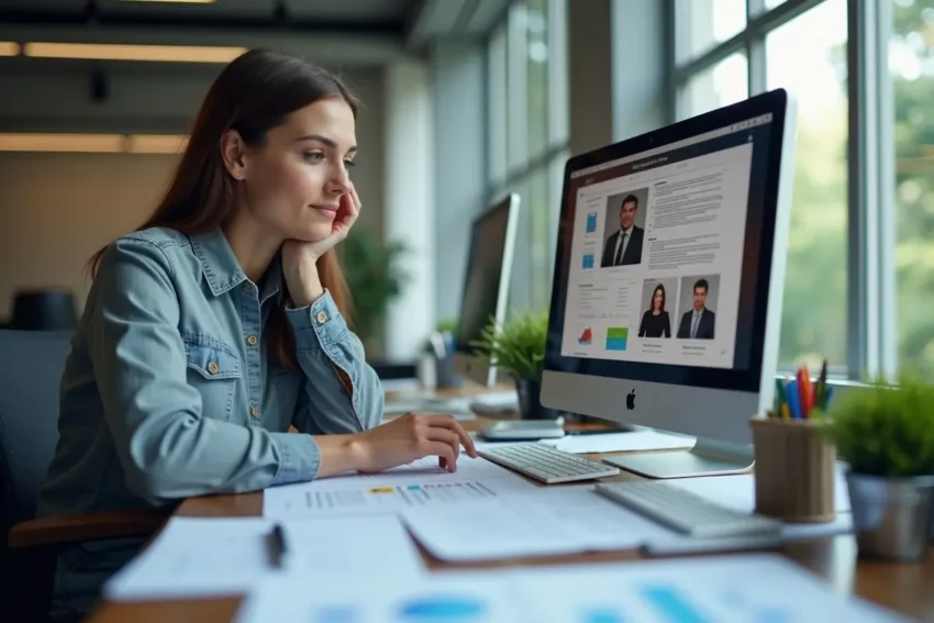 employer conducting background checks to evaluate candidates thoroughly and fairly