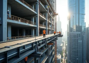 construction conveyors becoming standard on modern high rise projects