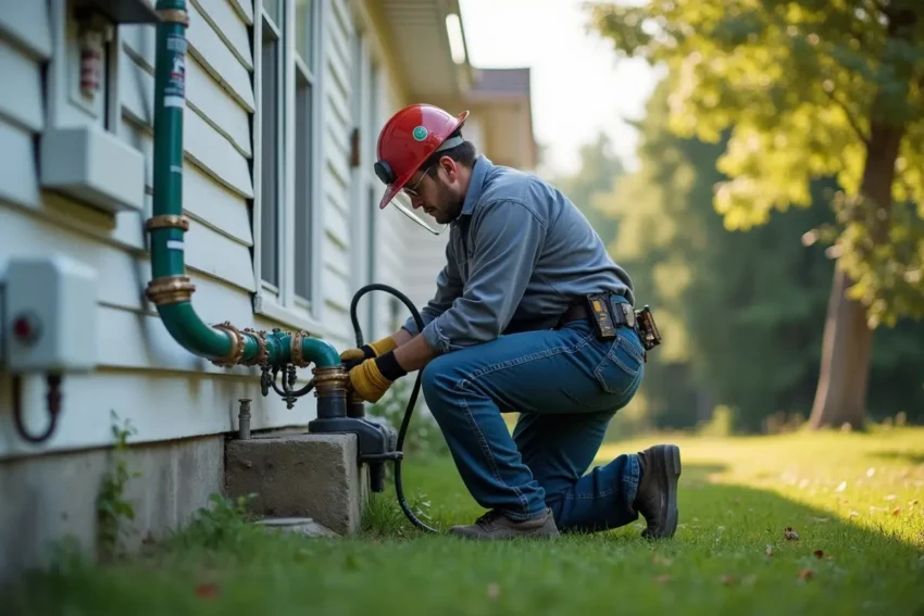 professional gas line repair ensuring safe home energy systems