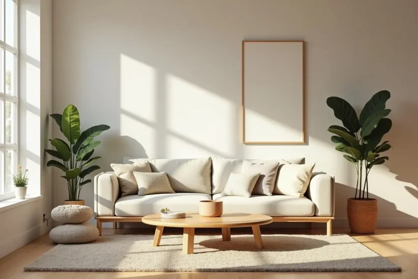 decorating cozy and simple living room