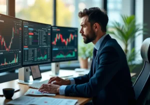trader reviewing market data to improve daily trading decisions