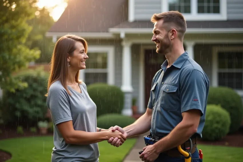 homeowner hiring professional plumber in portland for peace of mind