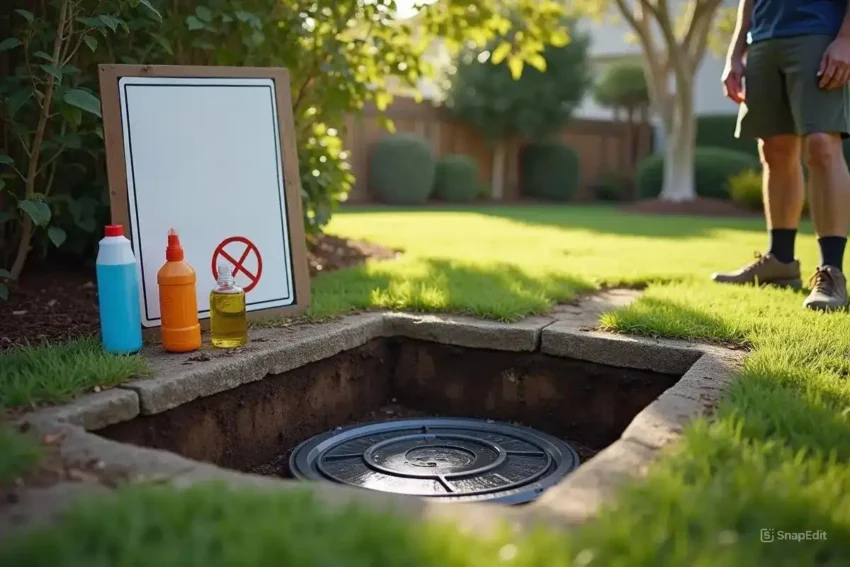 protecting septic systems from harmful household chemicals
