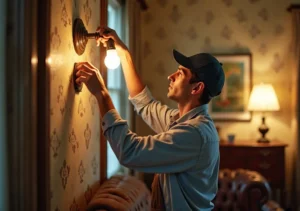 homeowner replacing vintage fixtures to improve design safety and efficiency