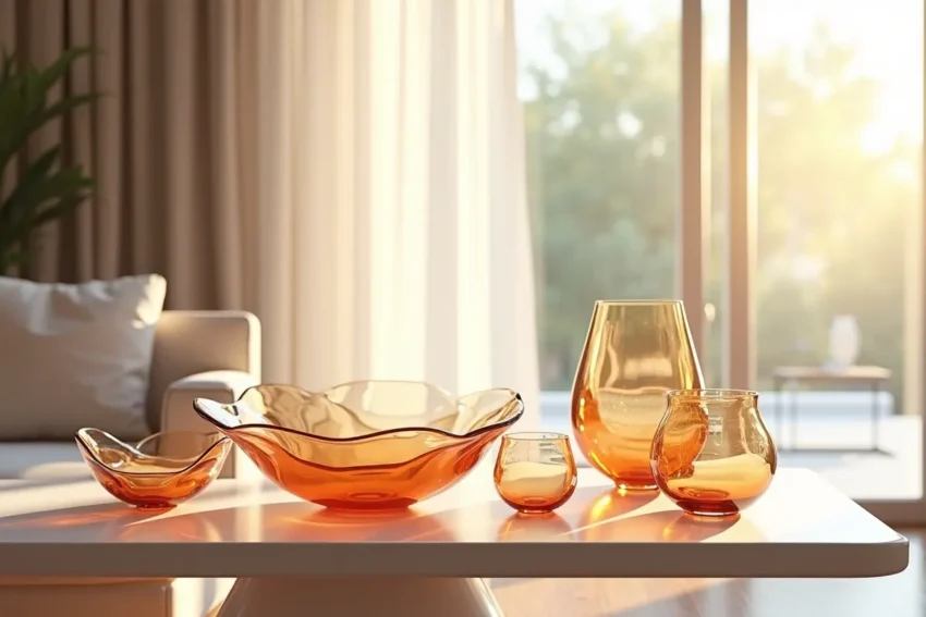 emerging home decor trends featuring artistic glass bowls and vases