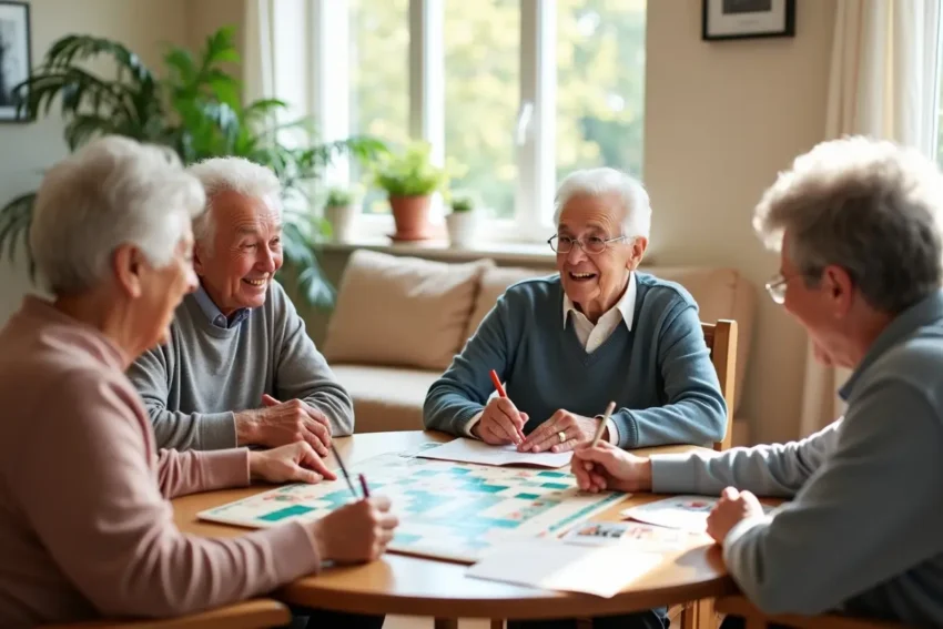 interactive memory care activities supporting senior brain health