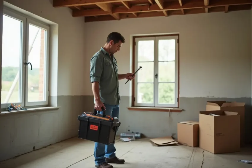 new homeowner prioritizing essential repairs after moving in