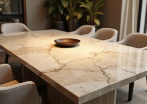 Elevating Dining Spaces with Travertine Tables