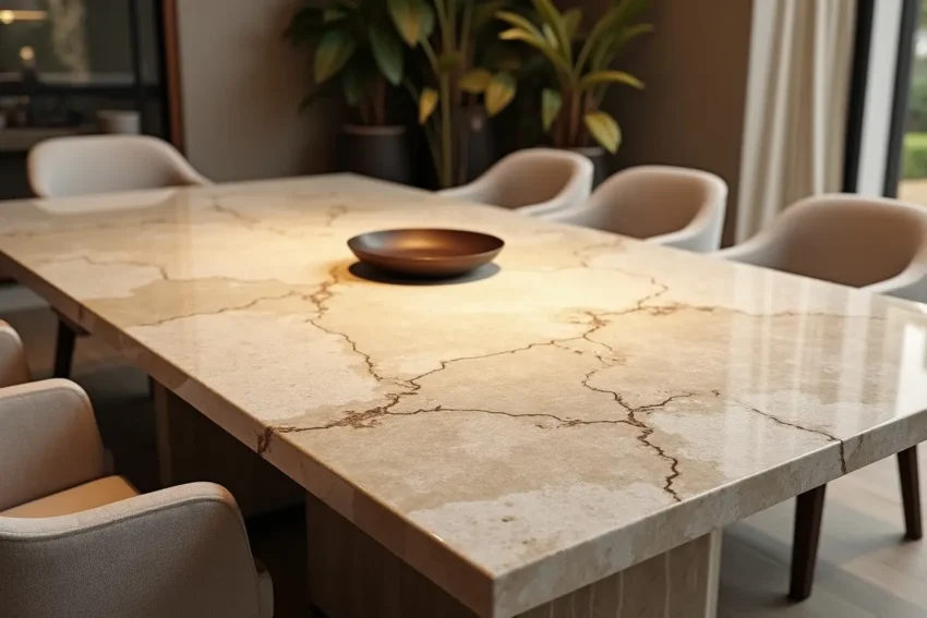 Elevating Dining Spaces with Travertine Tables