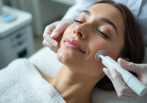 microneedling treatment improving skin texture and radiance