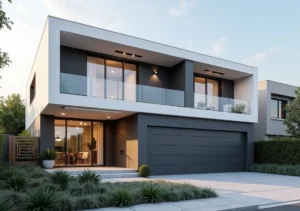 modern new construction home showcasing hidden design features