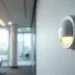 commercial occupancy sensor controlling energy efficient led lighting