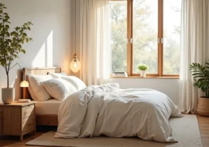 cozy bedroom designed to support restful sleep