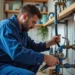 plumber repairing home plumbing system with professional tools and expertise