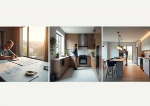 modern kitchen remodeling process from design to final installation